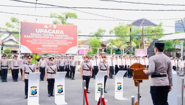 Mutasi Pejabat Utama Polres Bojonegoro, Kasat Reskrim dan Kasat Lantas Berganti