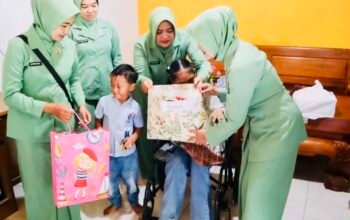 HUT ke-80 Persit, Kodim Bojonegoro Gelar Bakti Sosial