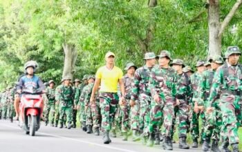 Tingkatkan Fisik, Prajurit Kodim Bojonegoro Laksanakan PSJM