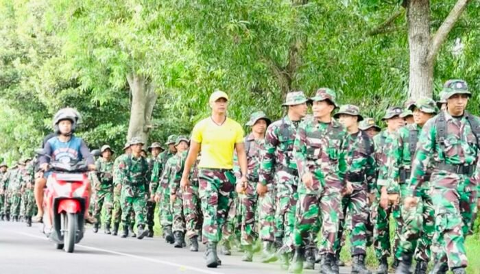 Tingkatkan Fisik, Prajurit Kodim Bojonegoro Laksanakan PSJM