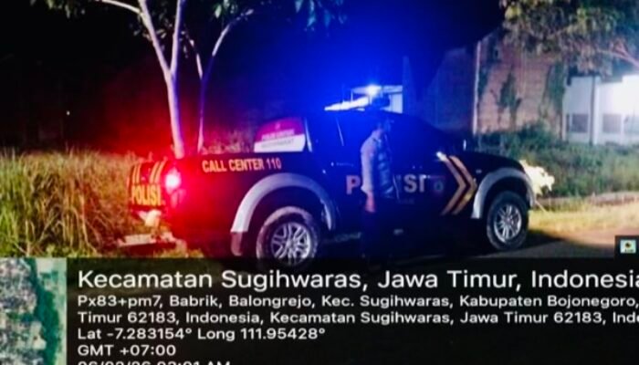 Polsek Sugihwaras,  Bojonegoro Gelar Patroli Sapa Fajar