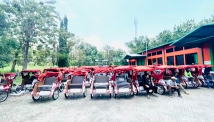 Prabowo Hibahkan 200 Unit Becak Listrik di Bojonegoro