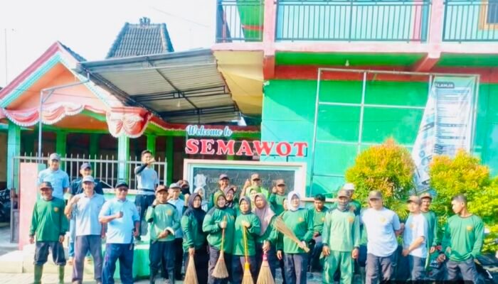 Pemerintah Kecamatan Sukosewu Bojonegoro Bersih-Bersih Sambut Idul Fitri, Ini Kata Camat