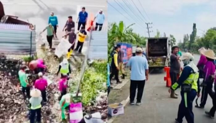 DLH Bojonegoro Bersihkan Tumpukan Sampah Liar di Jetak