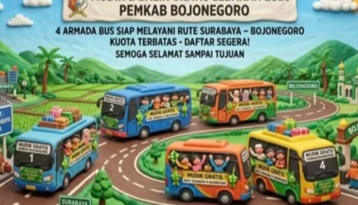 Pemkab Bojonegoro Siapkan 240 Kursi Mudik Gratis Lebaran 2026
