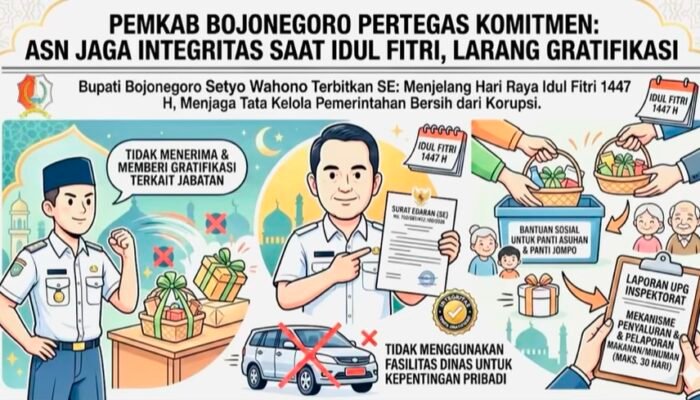Pemkab Bojonegoro Larang ASN Terima Gratifikasi Saat Idul Fitri