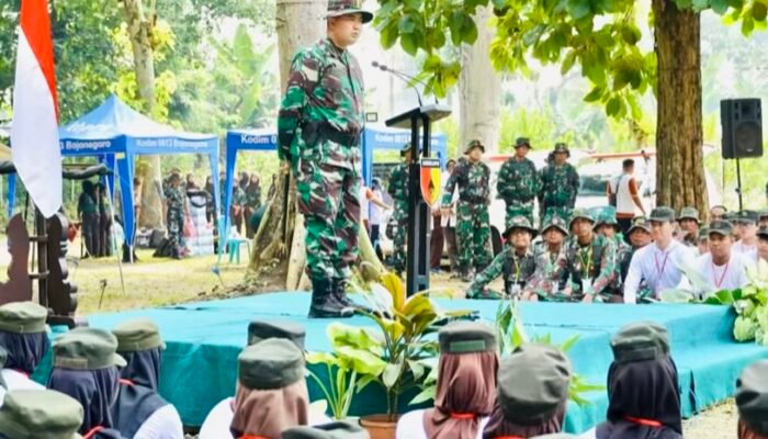 Dandim Bojonegoro Buka Persami Korps Kadet RI di Wisata Grogolan