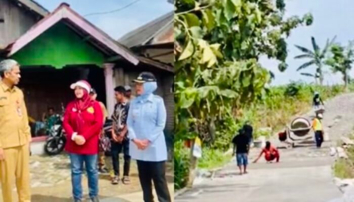 Wabup Bojonegoro Sidak Proyek Jalan Desa Klino, Sekar