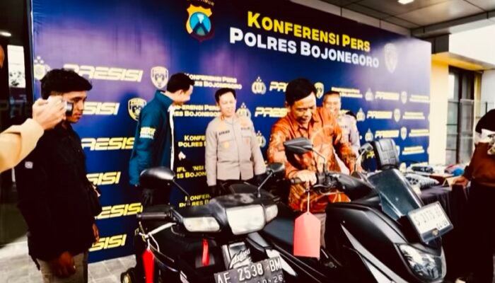 Polres Bojonegoro Ringkus 2 Pelaku Curanmor di Dua Lokasi