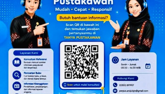 Dispusip Bojonegoro Luncurkan Layanan Tanya Pustakawan Via Wa