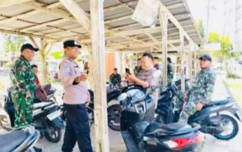 Senergi TNI-Polri Bubulan Jaga Kondusifitas Desa Bojonegoro