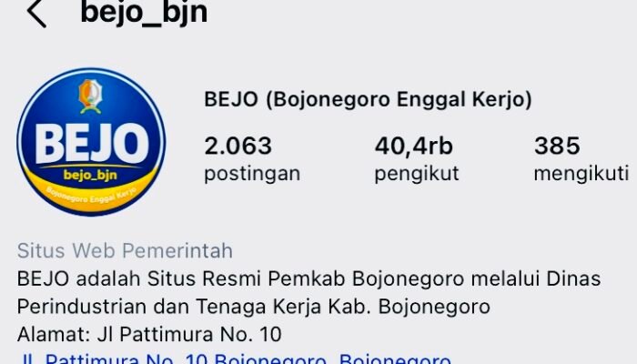 Ribuan Lowongan Kerja Tersedia di Bojonegoro Lewat Akun Instagram @bejo_bjn