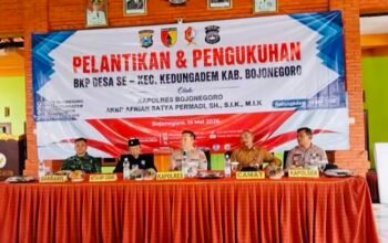 BKP Tingkat Desa Dikukuhkan, Kapolres Bojonegoro Ajak Masyarakat Rawat Kondusivitas