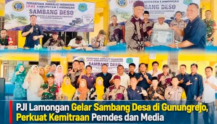 PJI Lamongan Gelar Sambang Desa di Gunungrejo, Dorong Transparansi