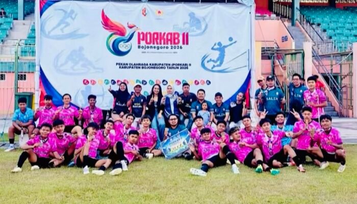 Tampil Ganas, Tim Sepak Bola Balen Juara Porkab Bojonegoro