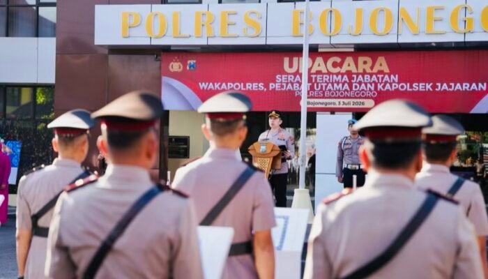 Polres Bojonegoro Gelar Sertijab Besar-besaran, Ini Daftar Pejabat Barunya