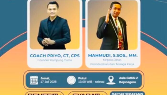 Disperinaker Bojonegoro Gelar Pembekalan Kerja Gratis untuk Lulusan SMA/SM
