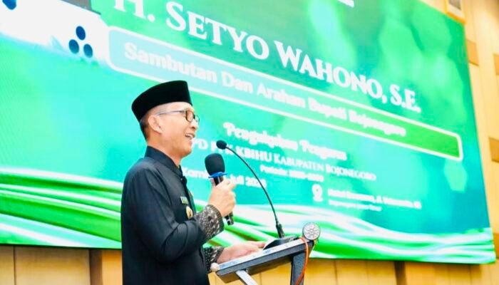 Bupati Setyo Wahono Hadiri Pengukuhan DPD PFK KBIHU Bojonegoro Periode 2026–2030