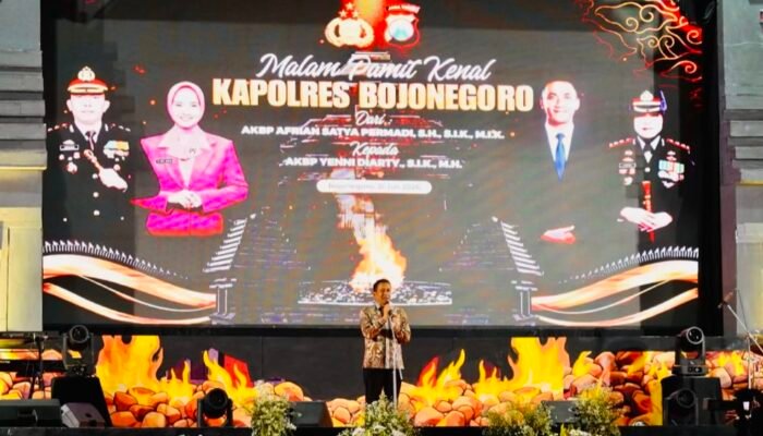 Sertijab Kapolres Bojonegoro: Bupati Setyo Wahono Sambut AKBP Yenni Diarty dan Lepas AKBP Afrian