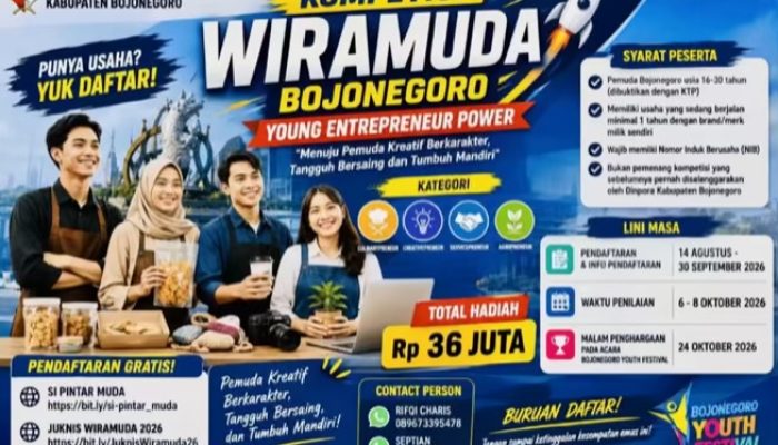 Dinpora Bojonegoro Buka Kompetisi Wiramuda 2026, Buruan Daftar