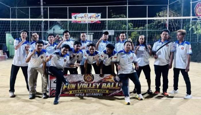 HUT ke-81 RI Desa Ngampel Gelar, Fun Volley Ball, Donor Darah, Reog hingga Pasar Malam Meriahkan Acara