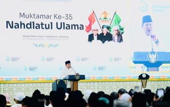 Presiden Prabowo Resmikan Pembukaan Muktamar ke-35 NU di Tambakberas Jombang