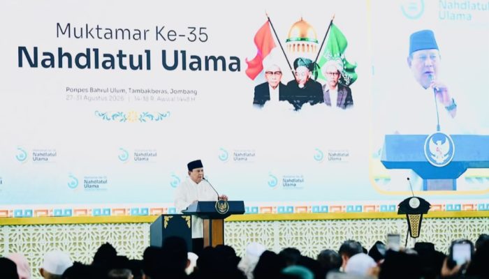 Presiden Prabowo Resmikan Pembukaan Muktamar ke-35 NU di Tambakberas Jombang