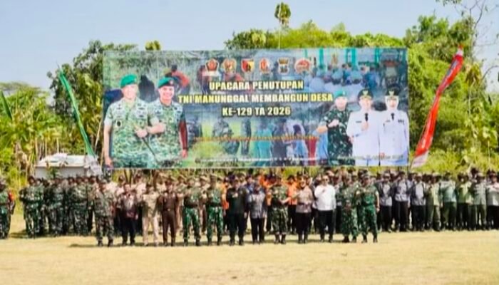 TMMD Ke-129 Desa Kesongo Bojonegoro Resmi Ditutup