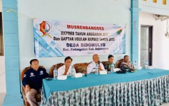 Musrenbangdes Sidomulyo Bojonegoro Tetapkan Prioritas RKPDes 2027