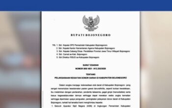 Bupati Bojonegoro Terbitkan SE Donor Darah untuk Jamin Stok Medis Darurat