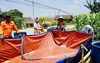 BPBD Bojonegoro Salurkan Bantuan Air Bersih di 4 Desa