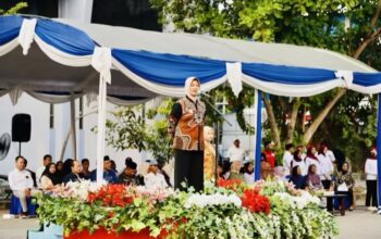 Pimpin Apel HUT ke-81 PMI, Nurul Azizah Buka Kegiatan Temu Gladi PMR III Bojonegoro