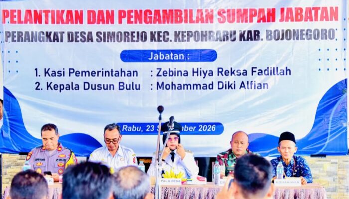 Pemdes Simorejo Lantik Dua Perangkat Desa Baru Perkuat Pelayanan Publik