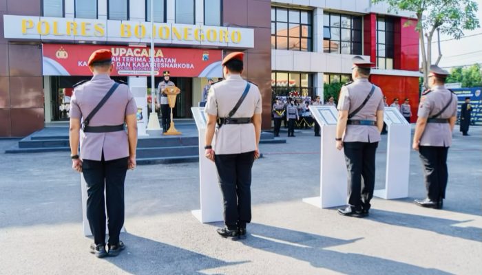 Dua Pejabat Utama Polres Bojonegoro Resmi Berganti, Ini Daftar Lengkapnya
