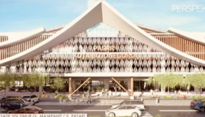 Pasar Kota Bojonegoro Direvitalisasi Jadi Pasar Semi Modern Berarsitektur Jawa
