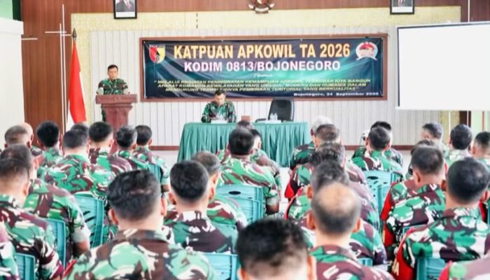 Perkuat Peran Babinsa, Kodim Bojonegoro Gelar Katpuan Apkowil