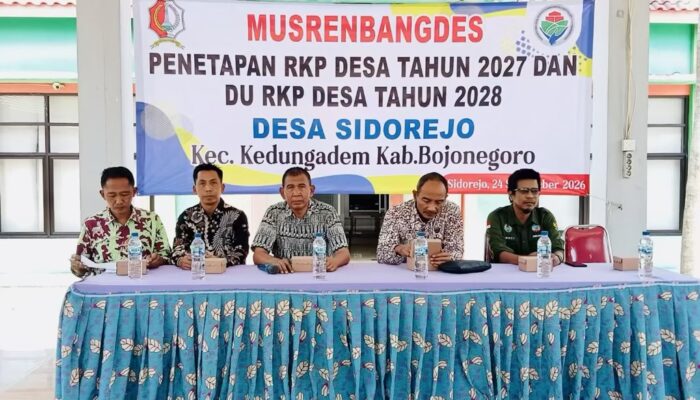 Musrenbangdes Sidorejo Bojonegoro Tetapkan RKPDes 2027
