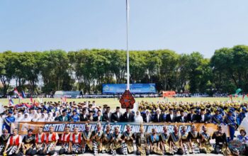 Upacara Hari Santri 2026 di Bojonegoro Diwarnai Tari Kolosal 600 Santri