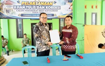 Ujian Tulis Perangkat Desa Kayulemah Berlangsung Transparan