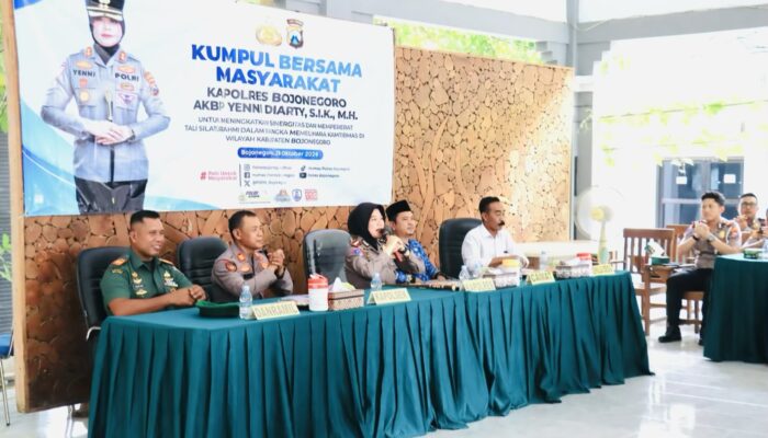 Polres Bojonegoro Serap Aspirasi Warga Ngraho Lewat Forum Kumpul Bersama