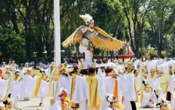 Tari Kolosal Meliwis Putih Tandai Puncak Hari Jadi Bojonegoro ke-349