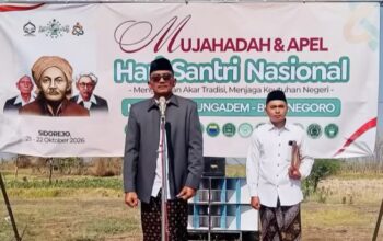 Apel Hari Santri 2026 MWC NU Kedungadem Digelar di Sidorejo