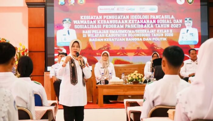 Wabup Bojonegoro Buka Pembekalan Wawasan Kebangsaan SMKN 1
