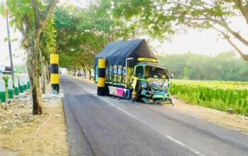 Truk Tabrak Portal di Kedungadem Bojonegoro, Kerugian Rp50 Juta
